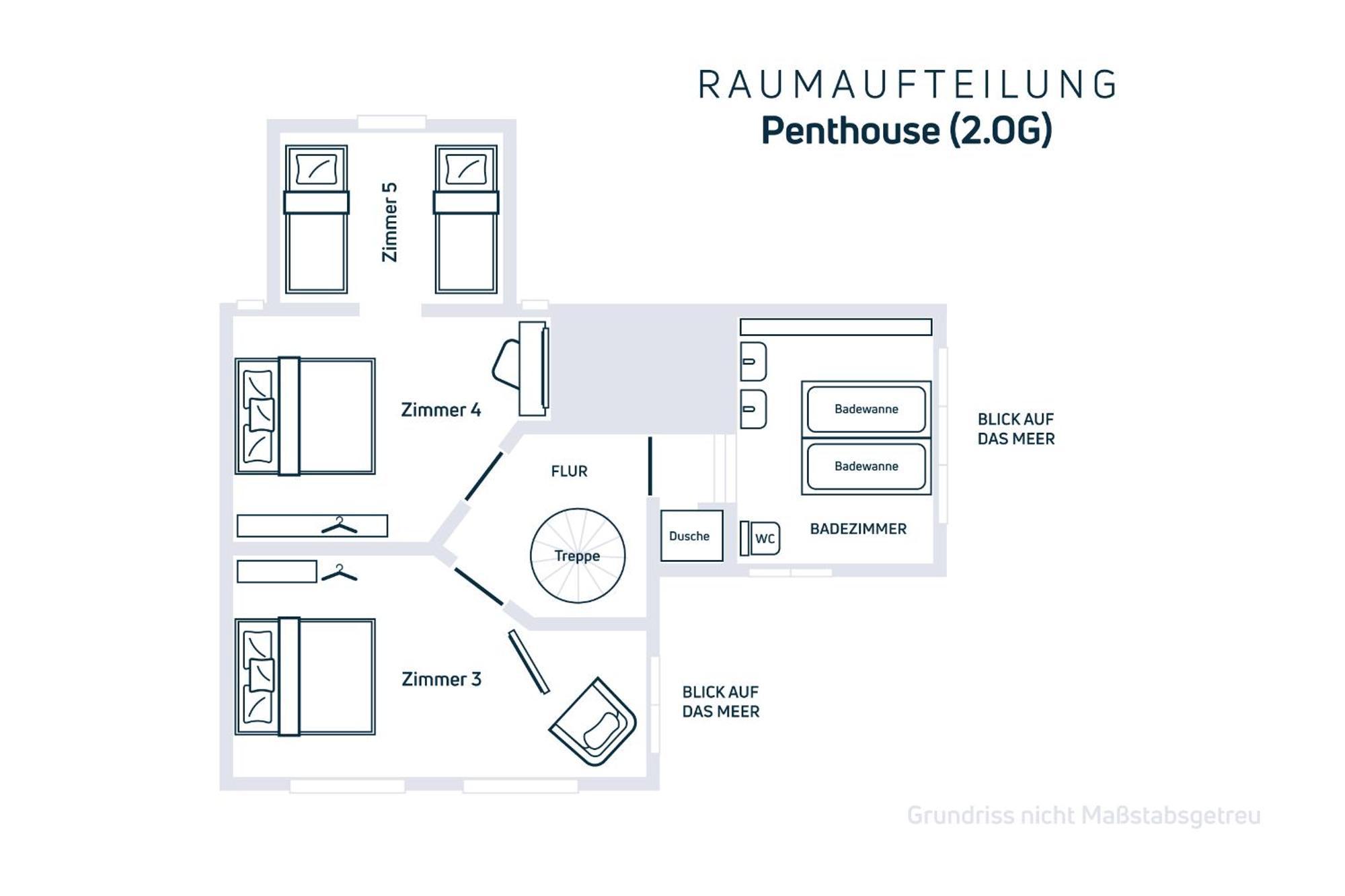 Grosse Penthouse Ferienwohnung Mit Meerblick, Sonnenterrasse & Luxusbad Von "Momentic" Sierksdorf Exterior photo